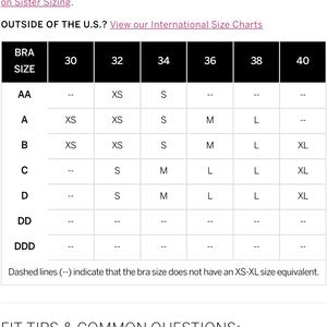 pink victorias secret intimates sleepwear victorias secret pink bra size chart victoria s secret